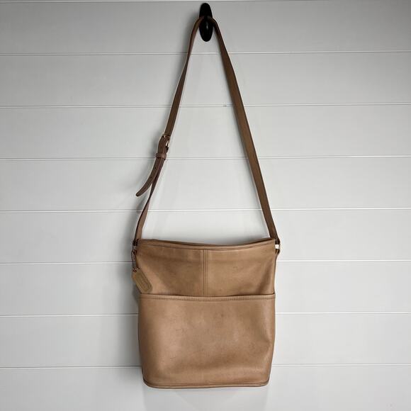 Coach vintage bleecker Legacy Tan Leather  Crossbody Bag Purse 0171 020 - Picture 1 of 11